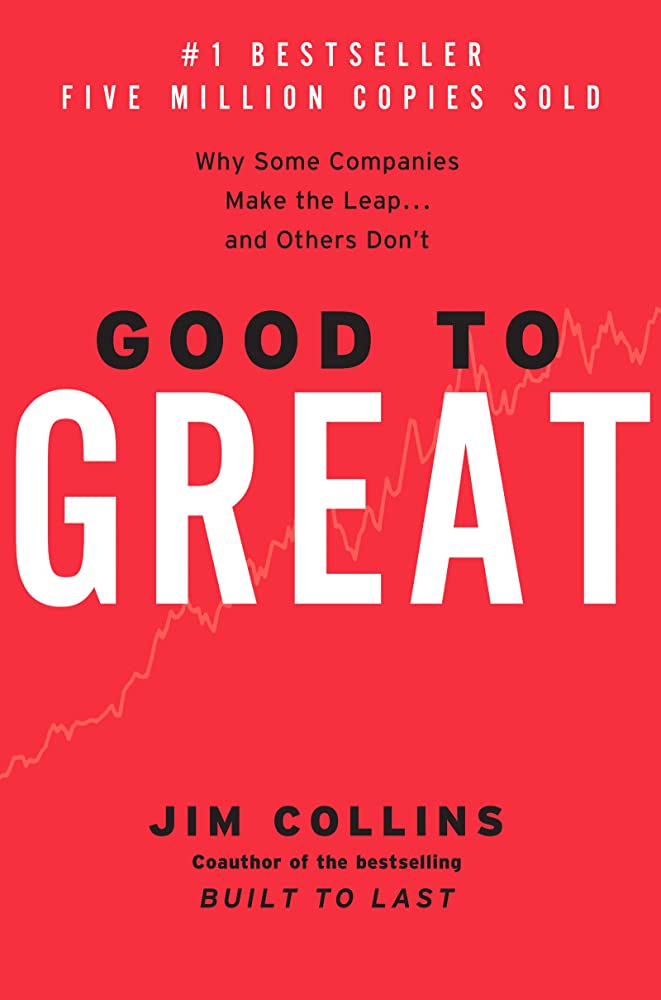 Cover of "Good to Great", one of the top 5 best  books for leadership