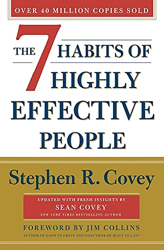 Best Positive Mindset Books for Entrepreneurs: Book Cover for "The 7 Habits of Highly Effective People" by Stephen R. Covey.