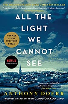 Book Cover for “All the Light We Cannot See” by Anthony Doerr. Best Historical Fiction Book for Adults