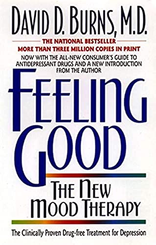 Best Positive Mindset Books for Overcoming Depression: Book Cover for "Feeling Good" by David D Burns