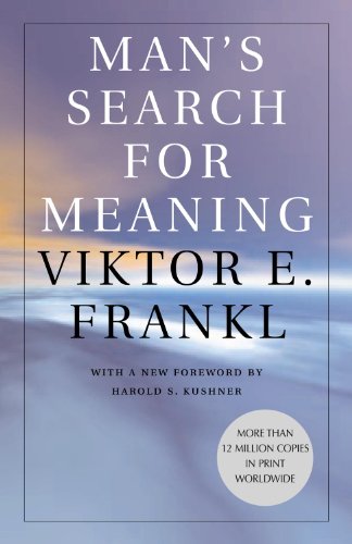 Best Positive Mindset Books for Overcoming Depression: Book Cover for "Man's Search for Meaning" by Viktor E. Frankl