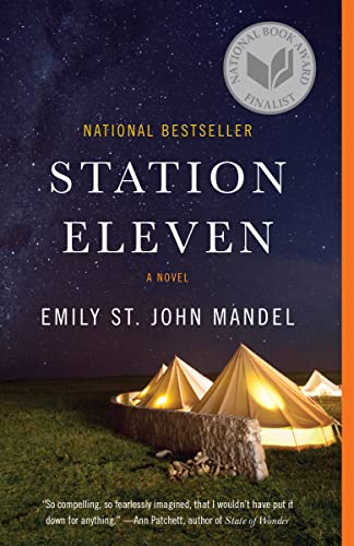 Book Cover for “Station Eleven” by Emily St. John Mandel. Best Dystopian Fiction Books for Adults.