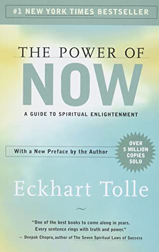 Best Positive Mindset Books for Personal Development: Book Cover for "The Power of Now" by Eckhart Tolle.