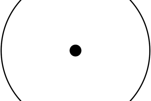 Image of a circle and dot in the middle representing the concept of monism.